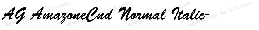 AG AmazoneCnd Normal Italic字体转换
